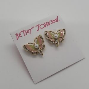 Betsey Johnson Butterfly Earrings